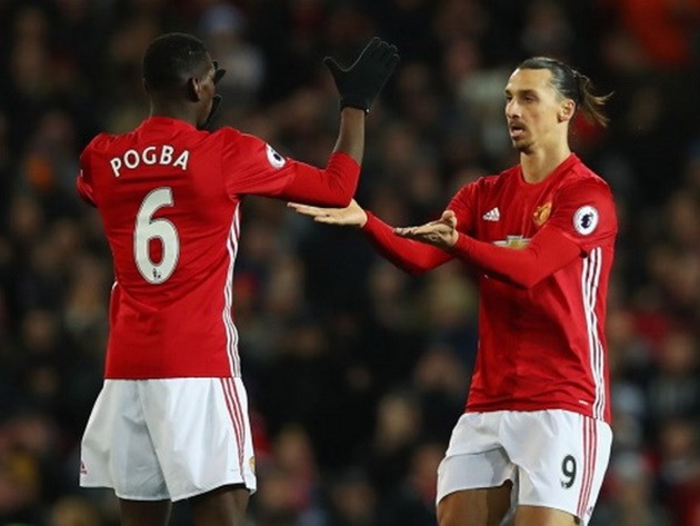 Pogba và Ibrahimovic thi đấu ấn tượng.