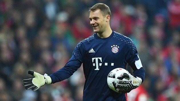 Manuel Neuer là cầu thủ duy nhất ra sân 50 lần.
