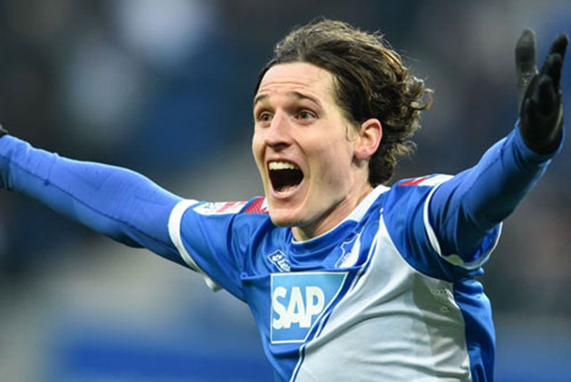 6. Tiền vệ trung tâm Sebastian Rudy (Hoffenheim).