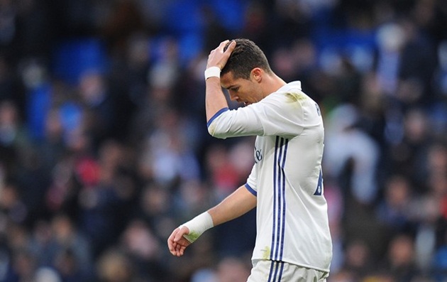 Ronaldo không đáp ứng được kỳ vọng của người hâm mộ từ đầu năm 2017.