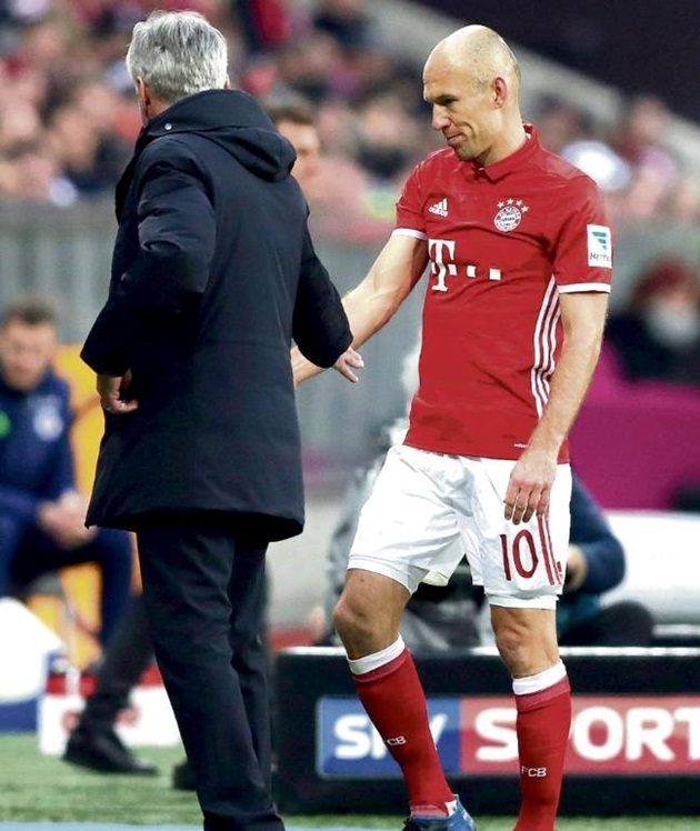 Robben đã không thể hiện được gì nhiều.