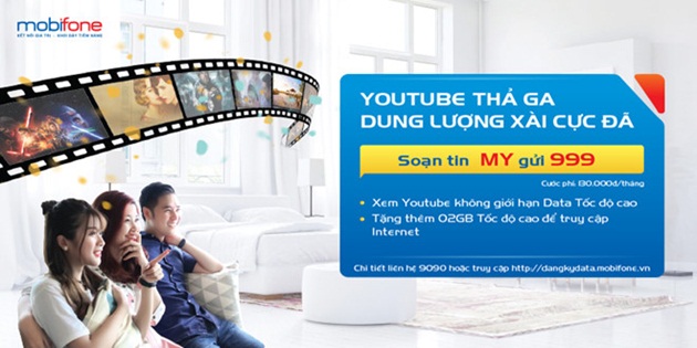 Không cần Wi-Fi, cả gia đình vẫn có thể xem bóng đá trên FPT Play và “cày” phim trên Youtube và FPT Play với gói Video Data hấp dẫn của MobiFone.