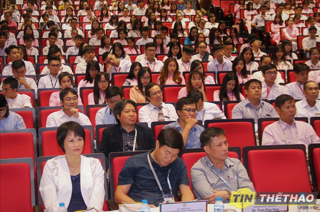 Quang cảnh tại buổi hội thảo Quốc tế về Quản lý thể thao năm 2017. Ảnh: Đình Viên.