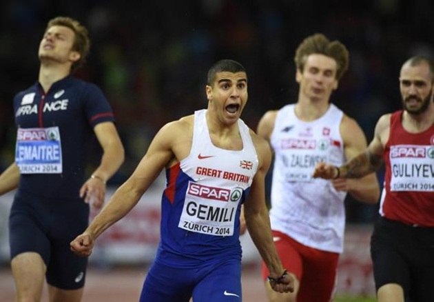 3. Adam Gemili (điền kinh): Sản phẩm của lò đào tạo Chelsea từng có 2 mùa giải khoác áo các CLB nghiệp dư như Dagenham & Redbridge hay Thurrock trước khi nhận ra mình có khả năng ở bộ môn điền kinh. VĐV sinh năm 1993 từng giành huy chương vàng nội dung 200 m và 4x100 m tiếp sức tại giải vô địch châu Âu.