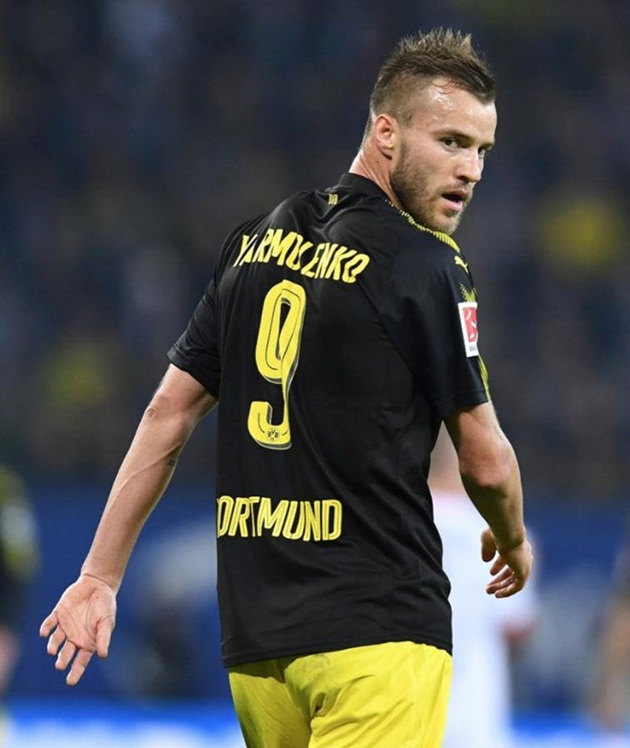 Gương mặt mới Andrey Yarmolenko.