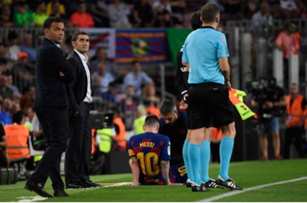 Messi có dấu hiệu chấn thương - Bóng Đá