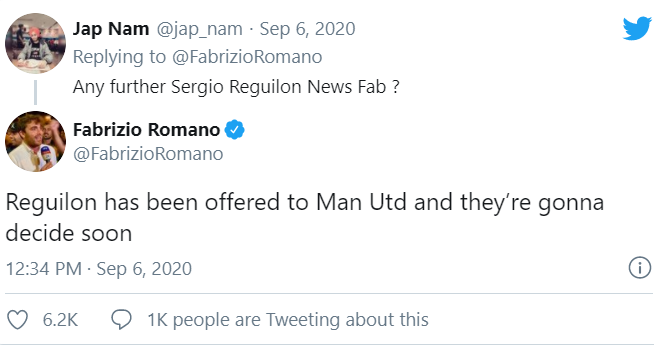 Man United set to decide on Sergio Reguilon soon as Arsenal join race - Bóng Đá