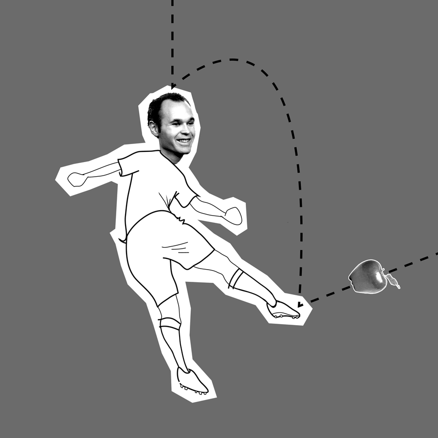 Bàn thắng của Iniesta ở trận chung kết World Cup có dấu ấn của.. Newton