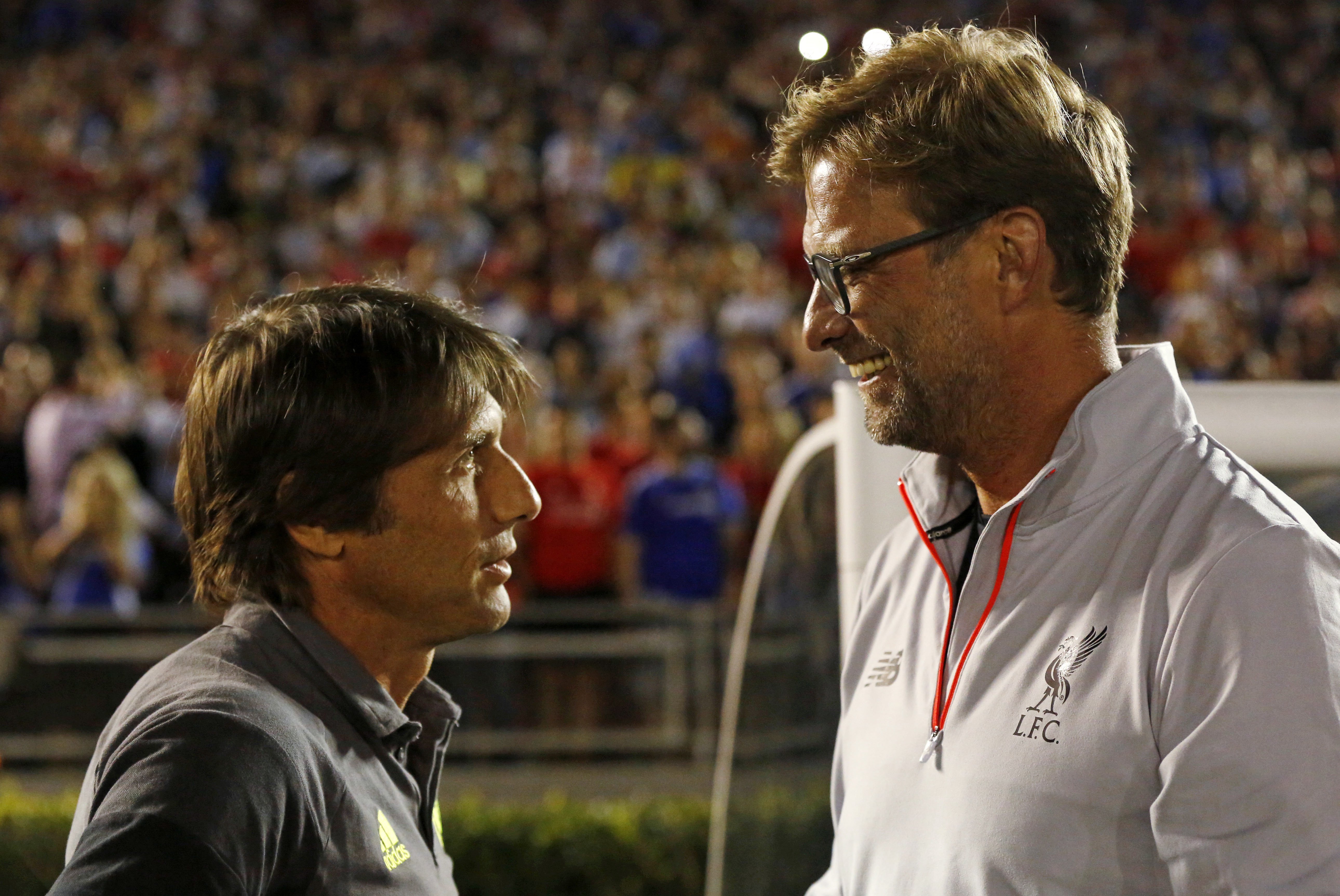 Klopp và Conte đối đầu nhau đêm nay