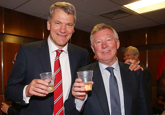 David Gill và Ferguson - hai nhà lãnh đạo tài ba của Man Utd trong quá khứ. Ảnh: Internet.