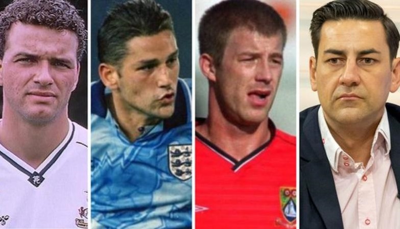 5 cựu cầu thủ Paul Stewart, David White, Steve Walters và Andy Woodward (từ trái sang phải) bị chỉ mặt đặt tên trong vụ việc này. Ảnh: BBC.