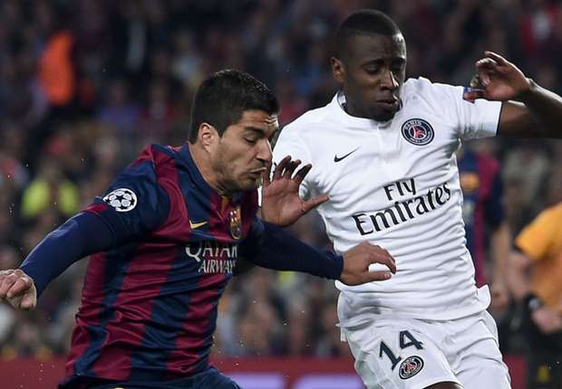 Matuidi và Suarez trong 1 pha tranh chấp