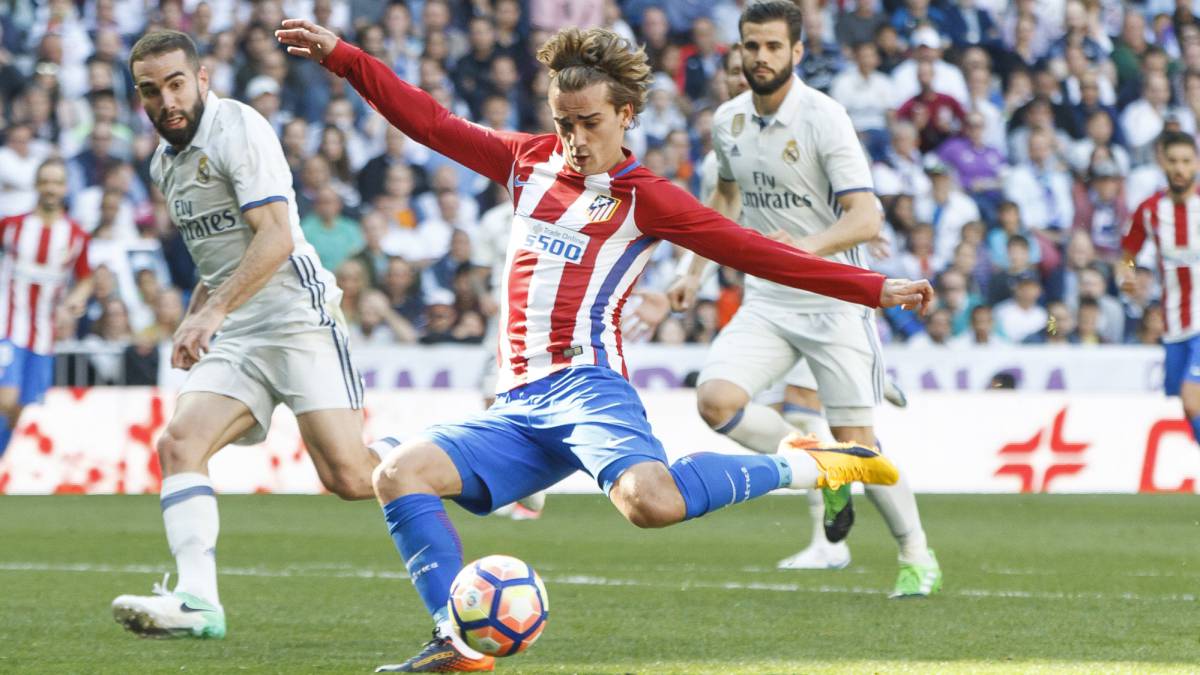 Antoine Griezmann trong trận đấu với Real vừa qua