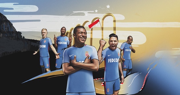 Xuất hiện trên cả hai poster quảng cáo áo đấu của AS Monaco