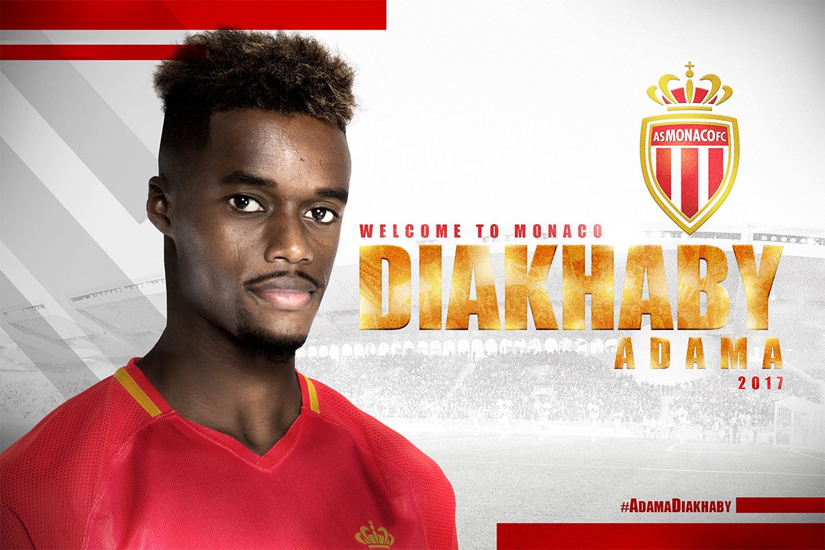 Adama Diakhaby, cầu thủ trẻ tài năng đang chơi tại Ligue 1, đã chính thức gia nhập AS Monaco ở kỳ chuyển nhượng mùa Hè năm nay.