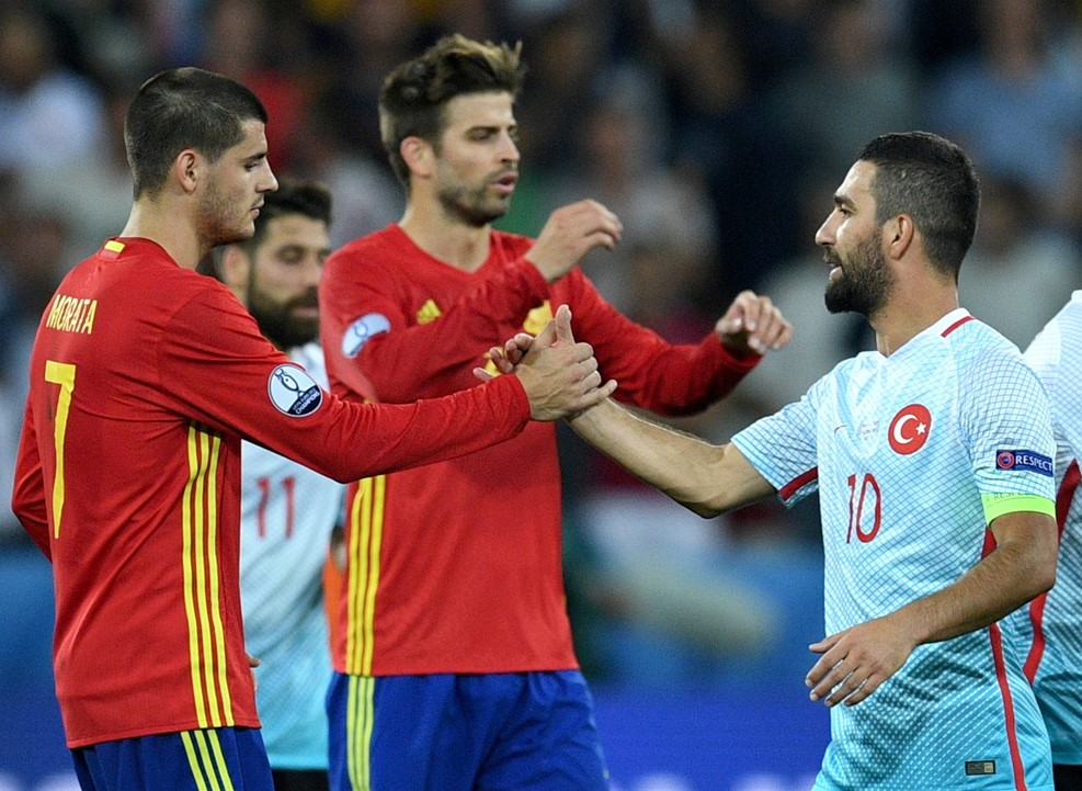 Morata chơi tốt với 2 bàn thắng cho Tây Ban Nha. Ảnh: Internet.