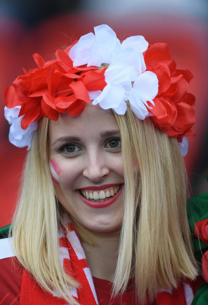 Còn đây là một CĐV nữ của tuyển Áo. Ảnh: Internet.