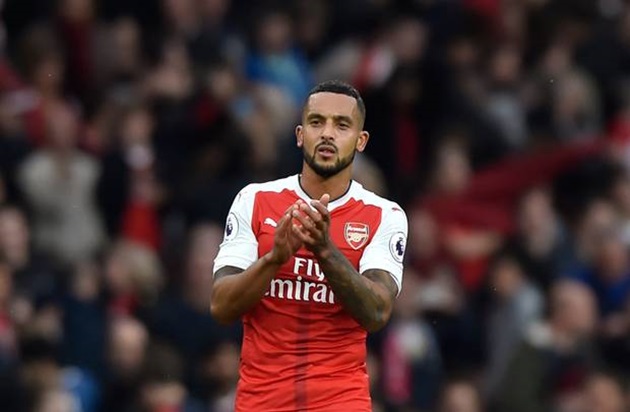 Walcott đang có phong độ rất tốt trong màu áo Arsenal. Ảnh: Internet.