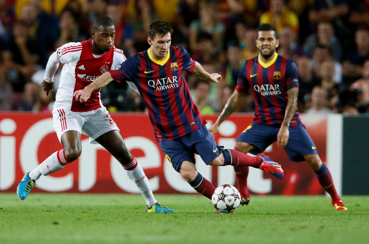 24. Hat-trick vào lưới Ajax (Champions League mùa 2013/14), Barca thắng 4-0. Ảnh: Internet.