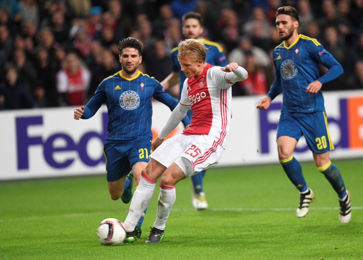 Kasper Dolberg - Ajax - Trưởng thành ở lò đào tạo giai đoạn 2015-2016. Ảnh: Squawka.