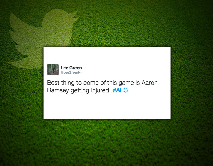 Điều tốt nhất trong trận đấu này chính là việc Ramsey chấn thương. Ảnh: Express.
