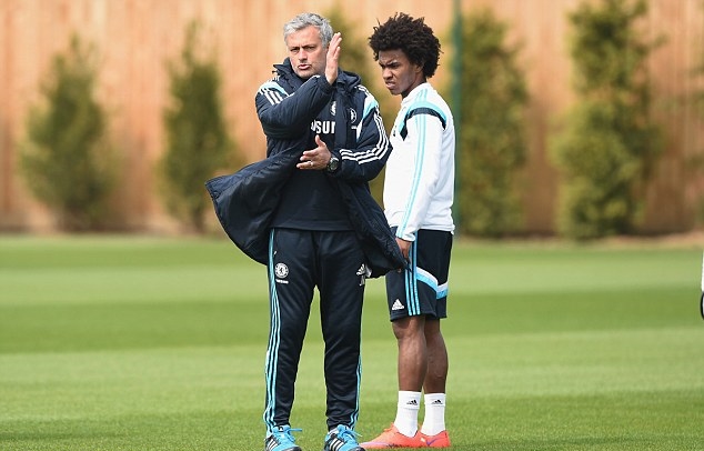 Mourinho rất muốn tái hợp với Willian ở M.U. Ảnh: Daily Mail.