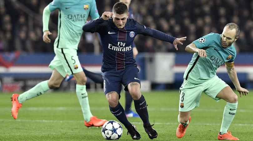 Verratti không muốn rời PSG. Ảnh: FourFourTwo.