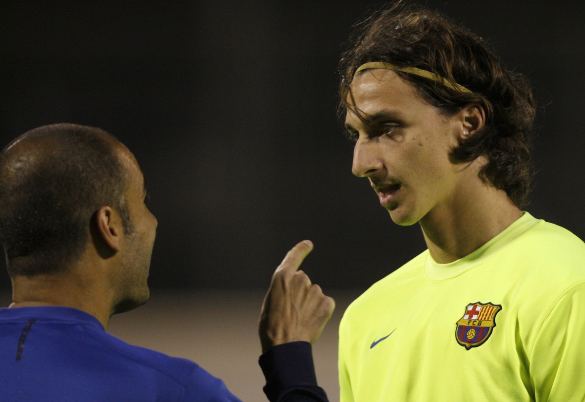 Ibra và Pep có mối quan hệ rạn nứt không thể hàn gắn. Ảnh: Squawka.