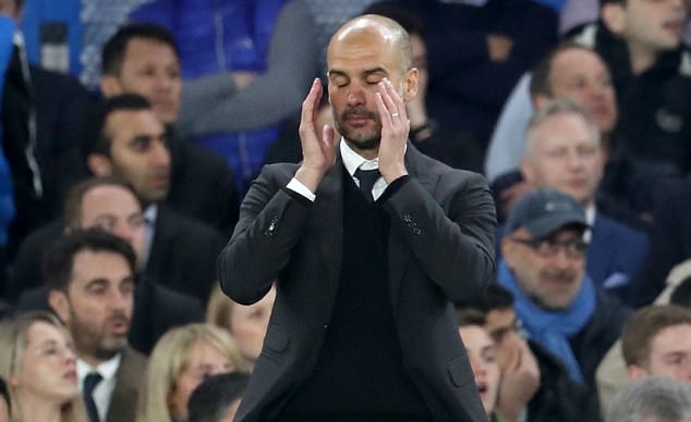 Pep tự lập kỷ lục buồn cho cá nhân ông. Ảnh: Daily Mail.