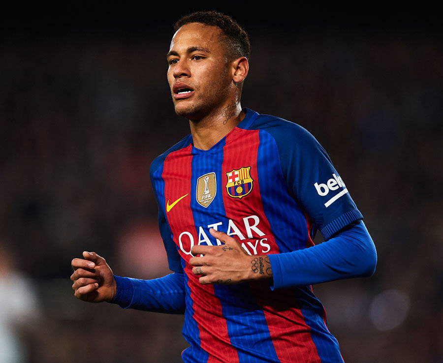 Neymar (Barcelona) - CLB quan tâm: M.U, Manchester City, Chelsea. Ảnh: Daily Star.