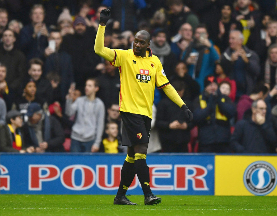 Stefano Okaka - Watford. Ảnh: Express.