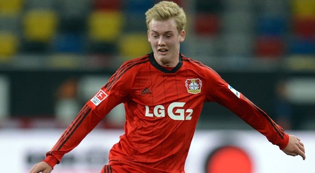 3. Julian Brandt (Bayer Leverkusen) - Qua người 61 lần, thành công 41%.