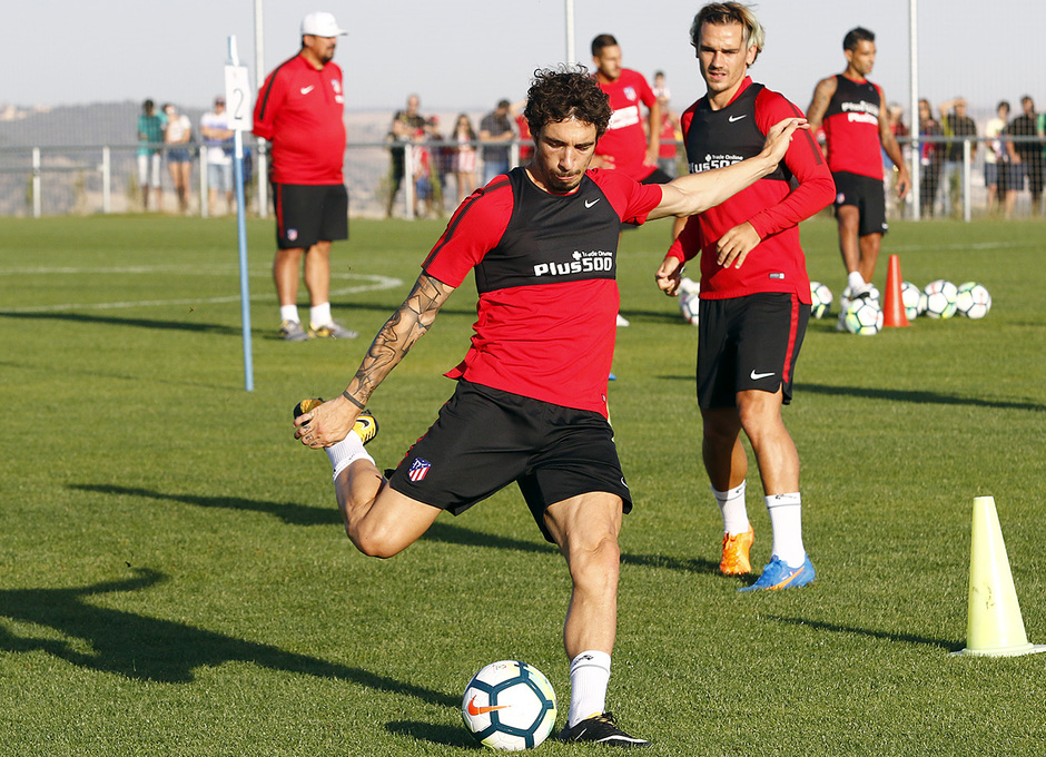 Atleti đã kết thúc tuần đầu tiên trong chuyến tập huấn tại Los Angeles. Ảnh: Alberto Molina.