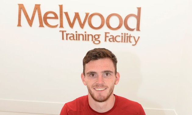 Andy Robertson đã chính thức gia nhập Liverpool trong ngày hôm nay. Ảnh: Liverpool.