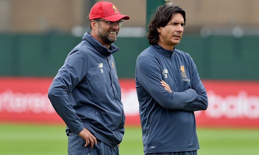 Với hàng loạt sự bổ sung đáng chú ý, Klopp rất hào hứng trên sân tập. Ảnh: John và Andrew Powell.