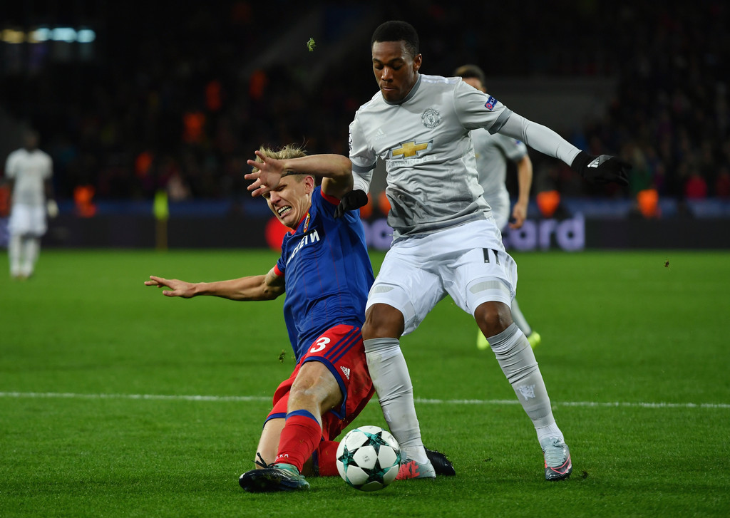Martial tỏa sáng trước CSKA Moscow đêm qua.