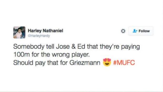 Ai đó hãy nói Jose và Ed Woodward rằng họ đã sai khi chuẩn bị 100 triệu euro cho Pogba. Họ nên làm điều đó với Griezmann.