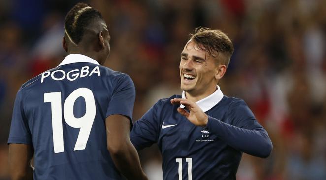 Griezmann thân thiết với Pogba. Ảnh: Internet.