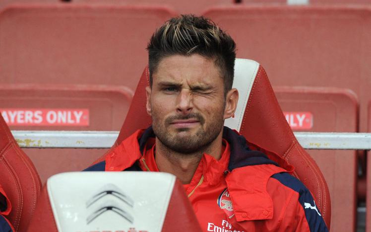 Giroud không hài lòng với Arsenal. Ảnh: Internet.