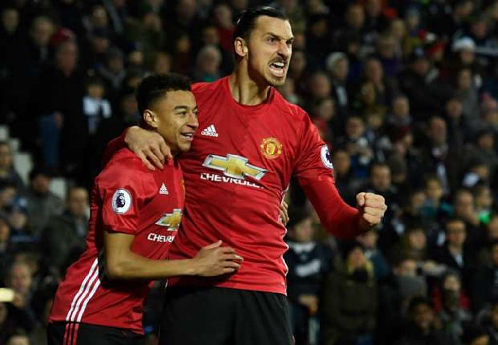 Ibra là đầu tàu của Man United. Ảnh: Goal.