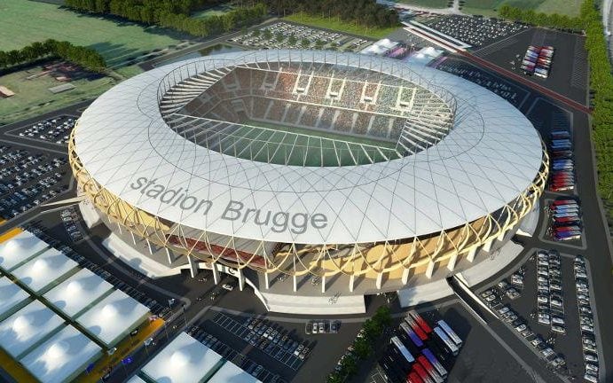 6. Club Brugge, Stadion Brugge (sức chứa 40.000, chi phí 87 triệu bảng)