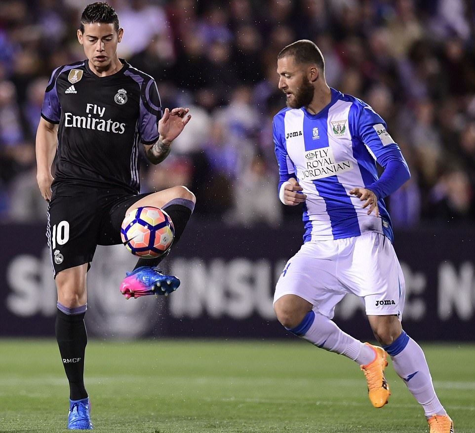 James Rodriguez đã được tin dùng khi HLV Zidane xoay vòng đội hình.