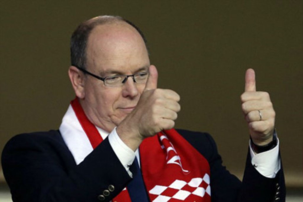 Hoàng tử công quốc Monaco, ngài Albert II cũng dự khán trong ngày vui của CLB.