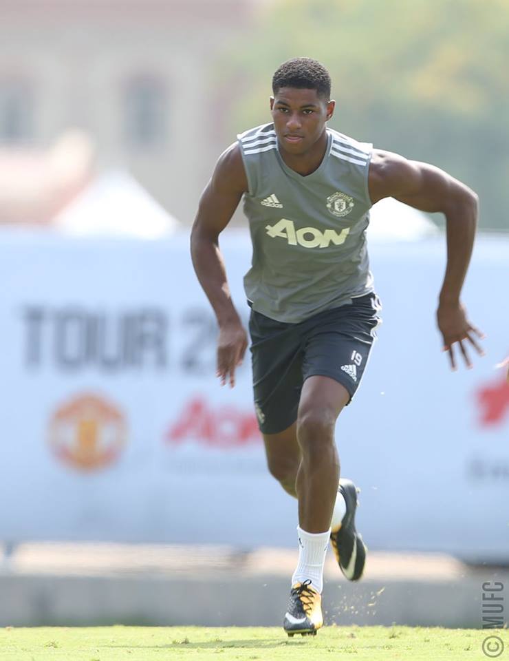 Thể hình của Rashford ngày một lý tưởng.
