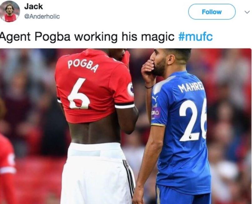Pogba mời gọi Mahrez về Man Utd?