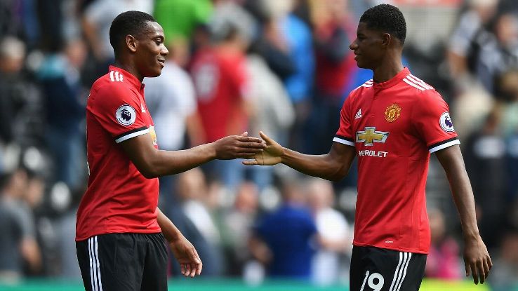 Martial và Rashford là 2 tiền đạo đầy triển vọng.