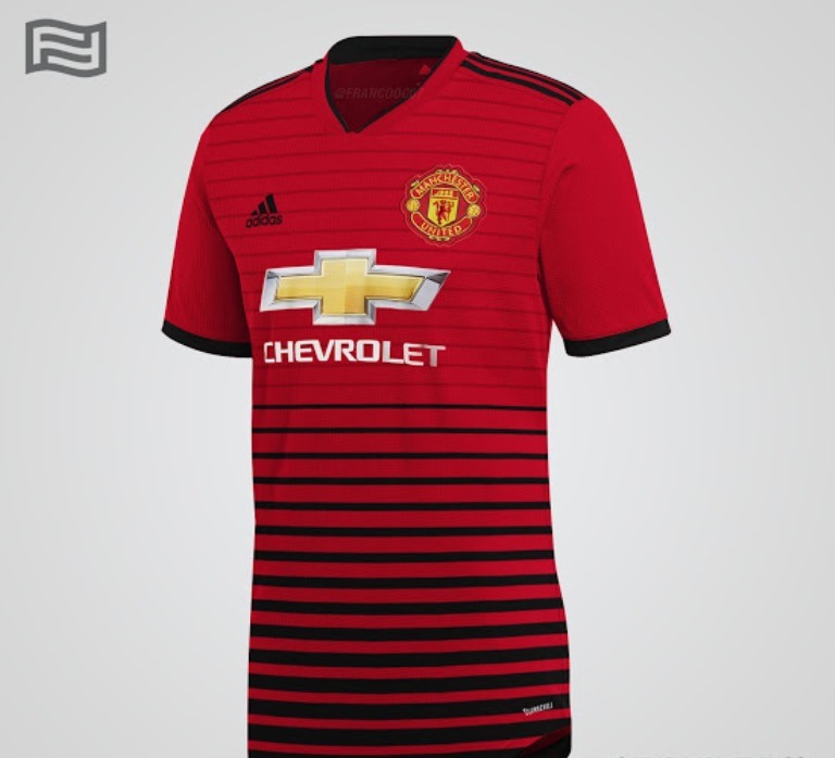 Cận cảnh áo đấu cực đẹp của Man Utd mùa 2018/19 - Bóng Đá