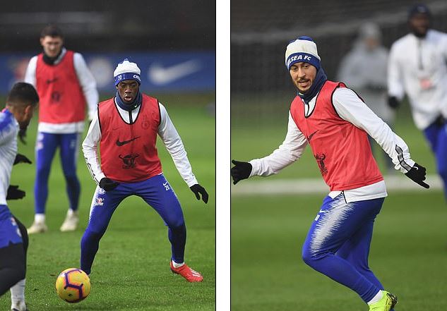Callum Hudson-Odoi đã cam kết tương lai của mình với Chelsea, dù được Bayern theo đuổi. Hazard tập luyện cũng đầy nỗ lực.