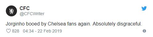 Vào sân từ ghế dự bị, Jorginho vẫn bị fan Chelsea la ó - Bóng Đá