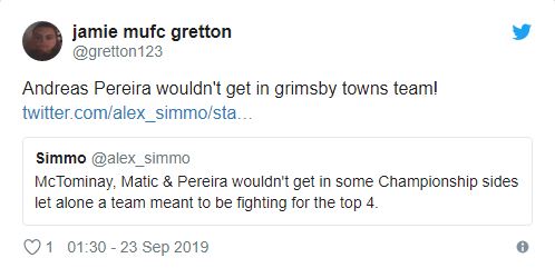 Man Utd fans slam Andreas Pereira after disappointing West Ham display - Bóng Đá